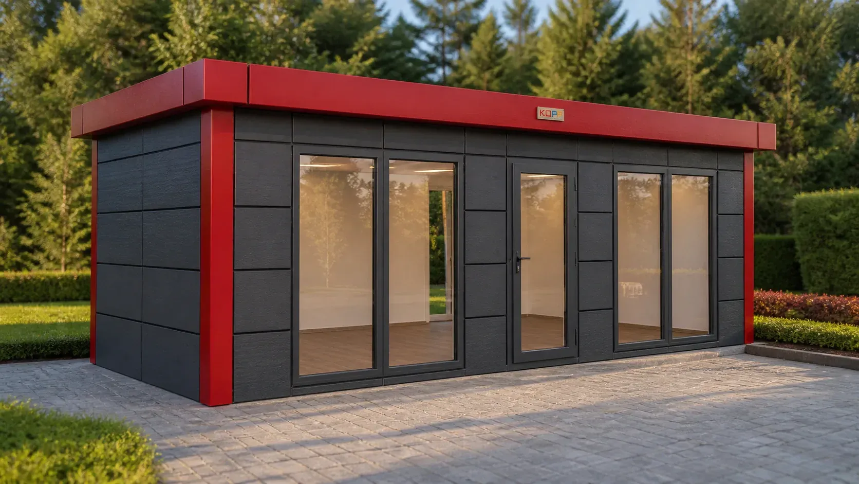 3 × 7 m Tek Hacimli Kompozit Kaplamalı Konteyner