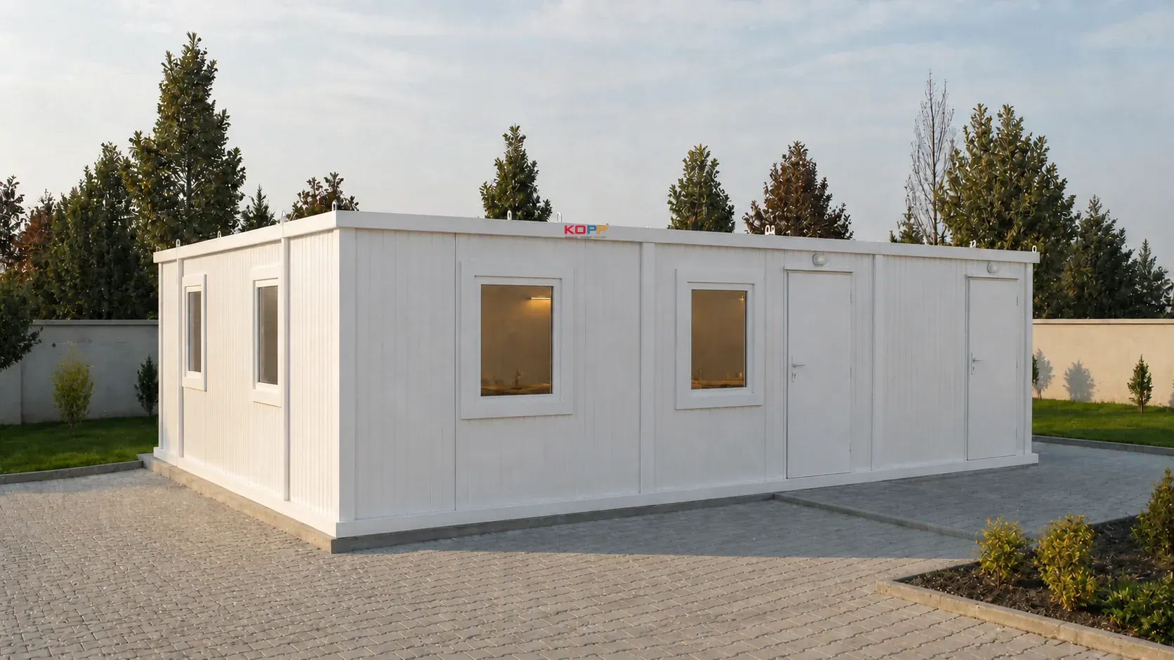 4 Bölmeli Üç Girişli Konteyner 63m2