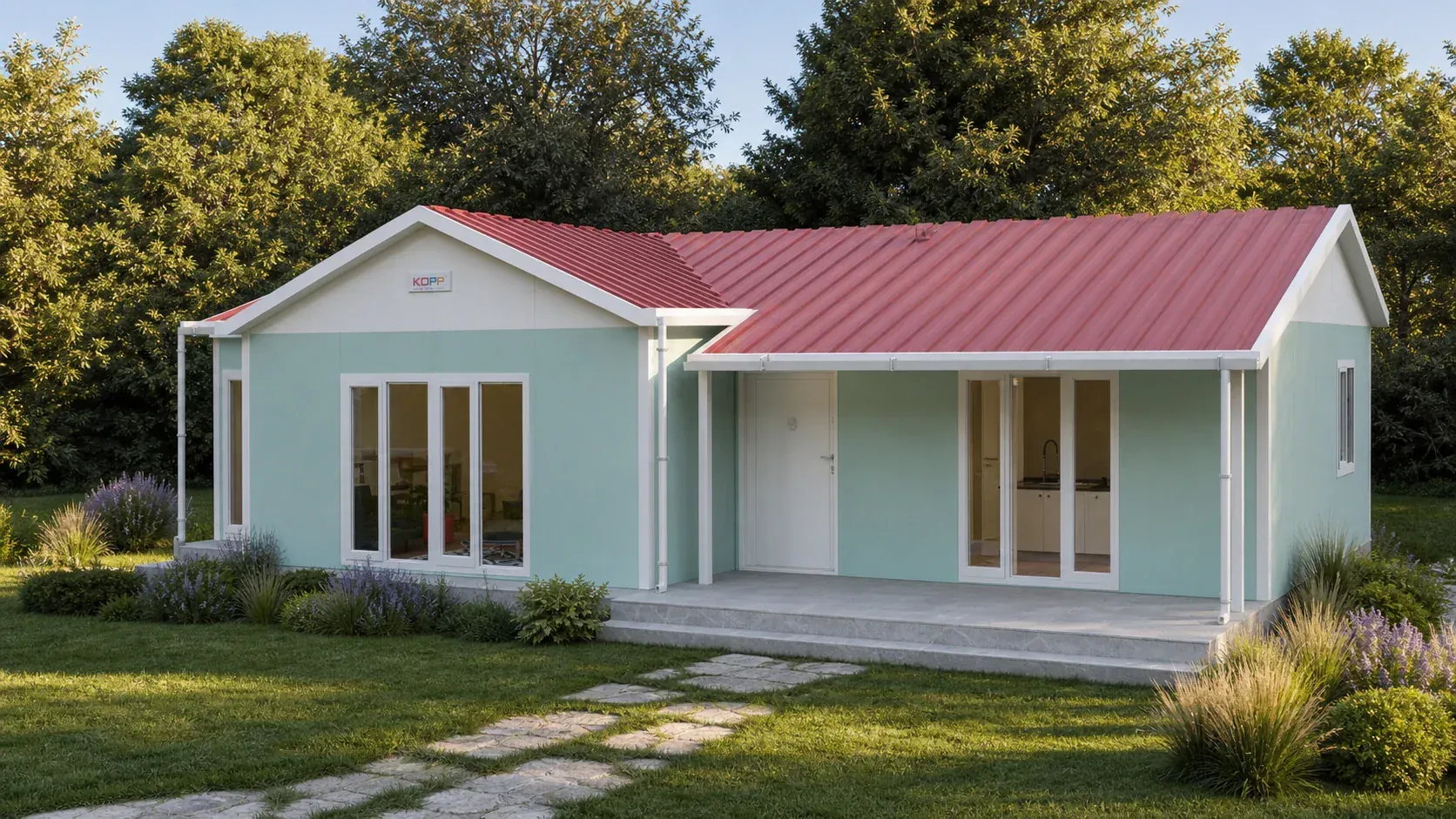 106 m² 3+1 Tek Katlı Prefabrik Ev görseli 3