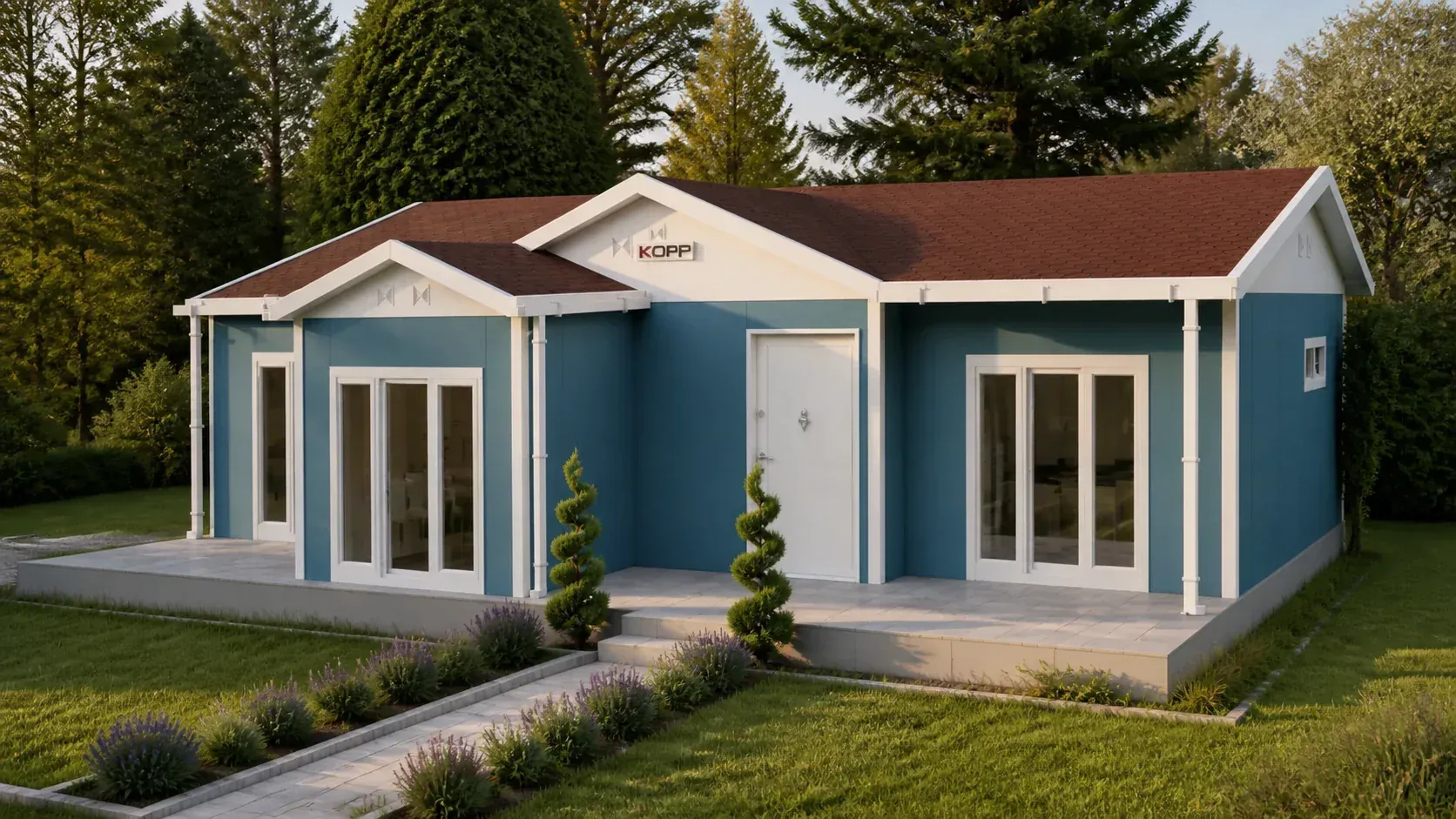 111 m² 3+1 Tek Katlı Prefabrik Ev görseli 3
