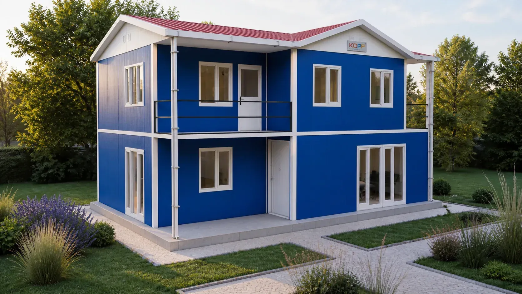 144 m² 4+1 Ayrı WC’li İki Katlı Prefabrik Ev görseli 4