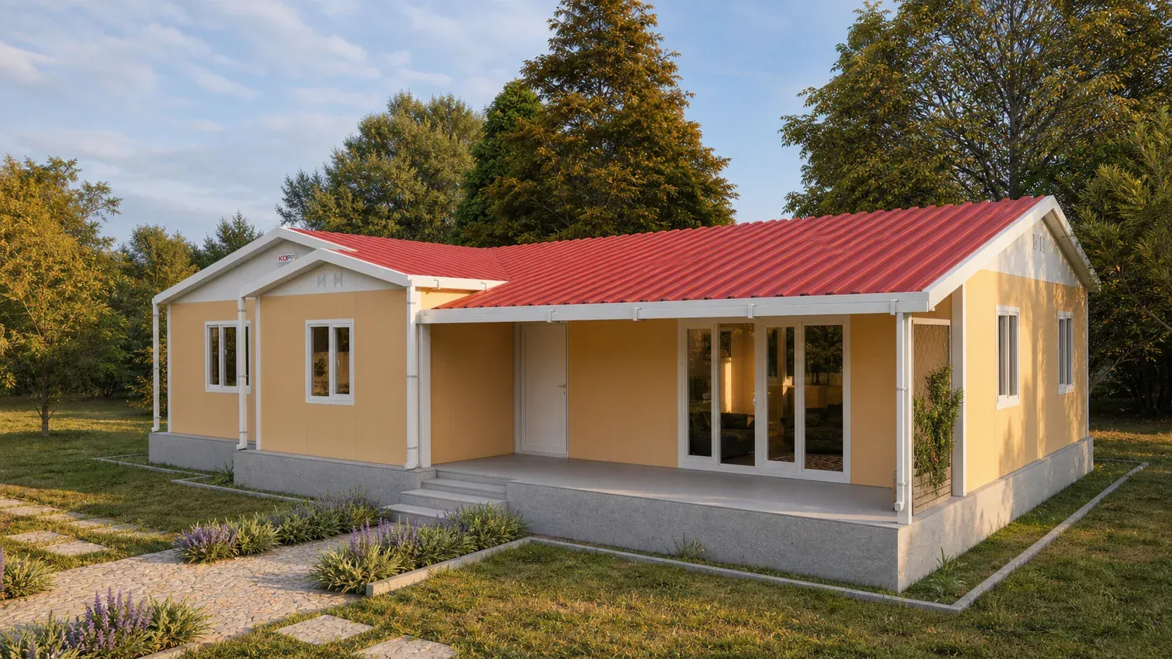 144 m² 3+1 Ebeveyn Banyolu Tek Katlı Prefabrik Ev görseli 3
