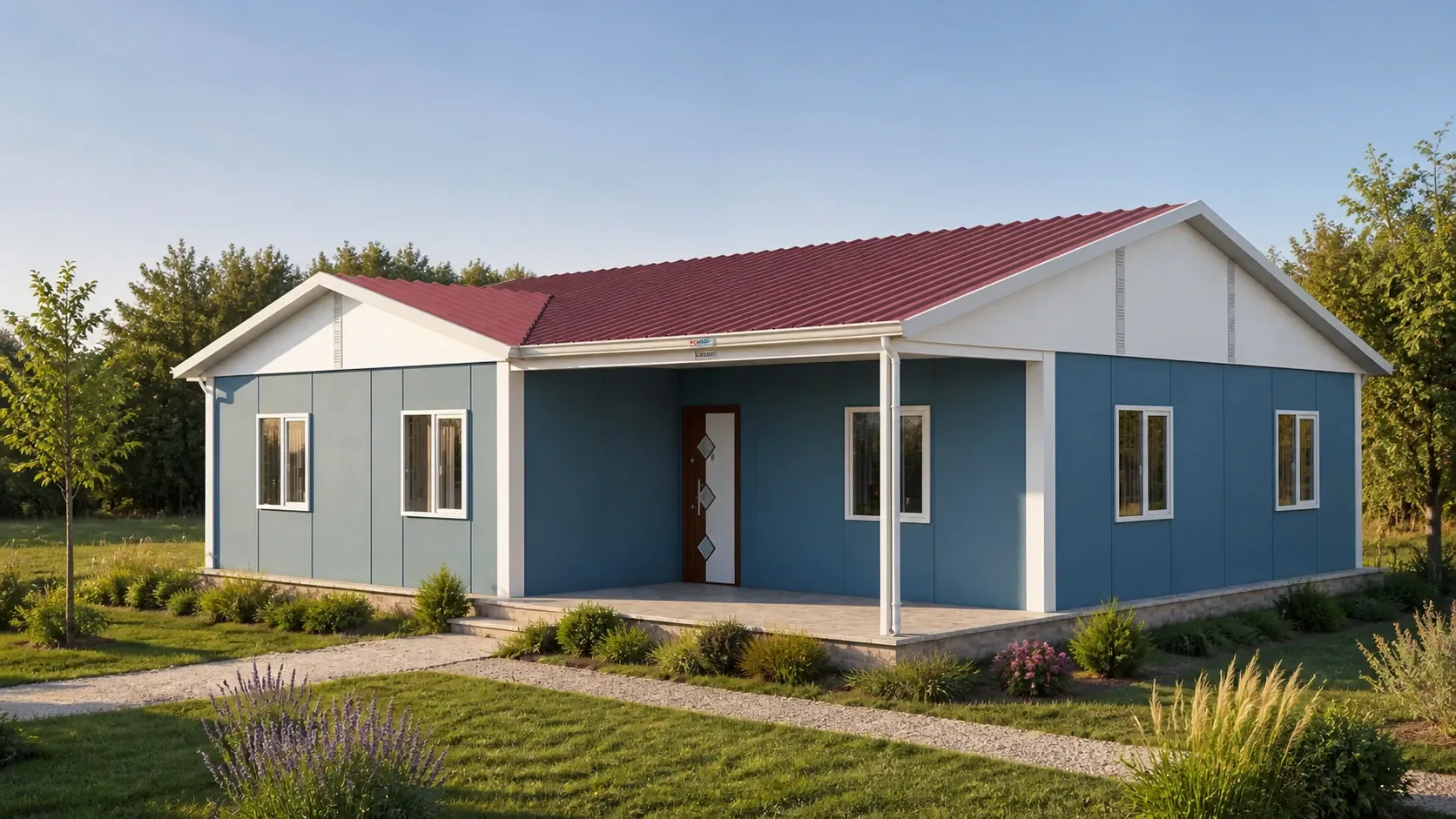 117 m² 3+1 Ayrı Mutfaklı Tek Katlı Prefabrik Ev görseli 4