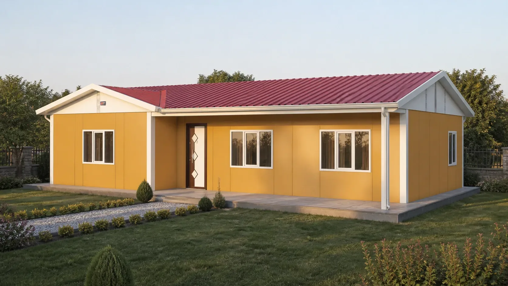125 m² 4+1 İki WC’li Tek Katlı Prefabrik Ev görseli 4