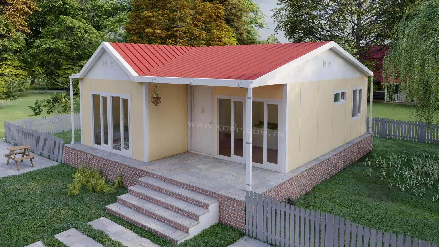69 m² 2+1 Tek Katlı Prefabrik Ev