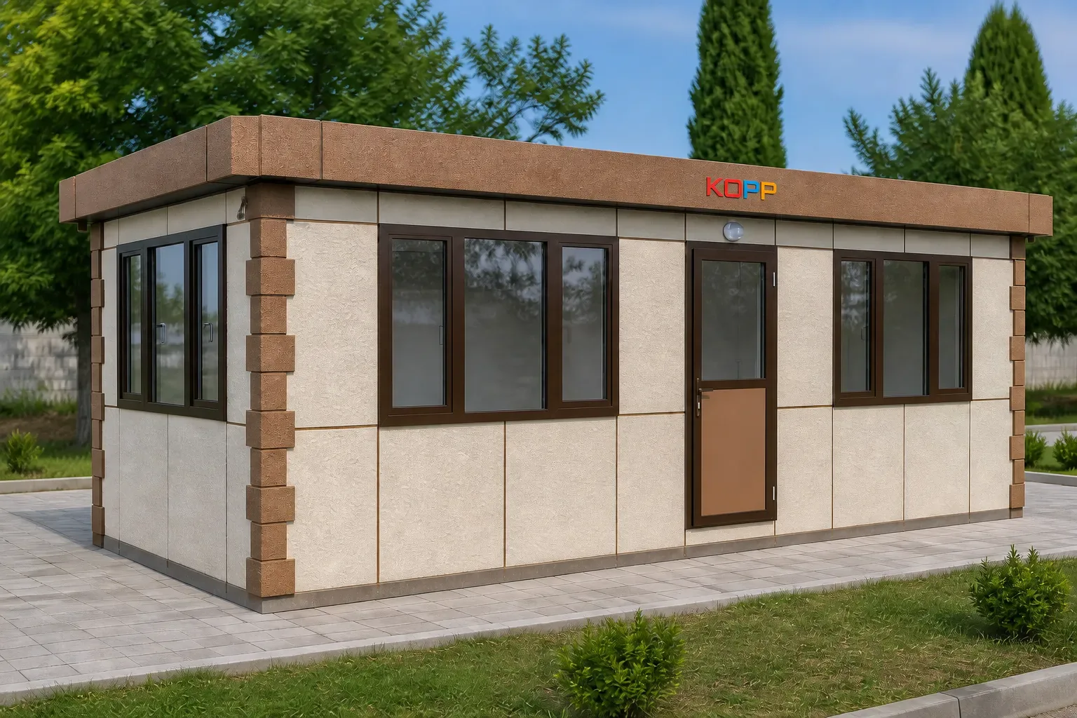 3 × 8 m 2 Odalı Betopan Kaplamalı Konteyner görseli 3