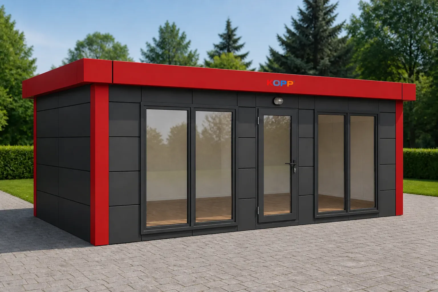 3 × 7 m Tek Hacimli Kompozit Kaplamalı Konteyner görseli 2